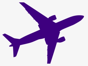 Transparent Jet Silhouette Png - Purple Airplane Clipart, Png Download, Free Download