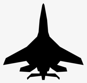 Fighter Aircraft Airplane Silhouette - War Plane Icon Png, Transparent Png, Free Download