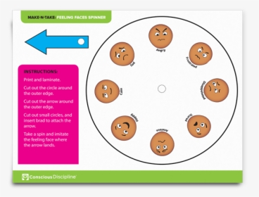 Feeling Faces Spinner - Conscious Discipline Faces, HD Png Download, Free Download