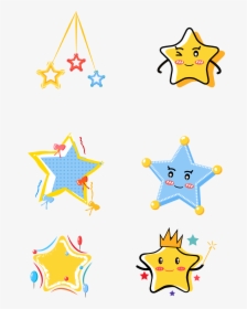 Doodle Stars Png -pentagram Stars Cute Pointed Star - Cute Star Vector Png, Transparent Png, Free Download