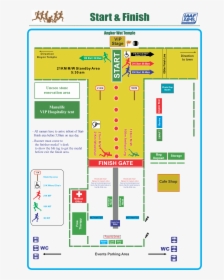 Transparent Angkor Wat Png - Map For Angkor Half Marathon 2019, Png Download, Free Download