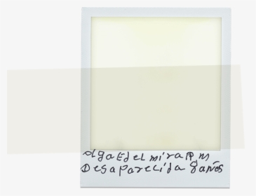 Blank Polaroid With Olgas Name Written On It - Paper, HD Png Download, Free Download