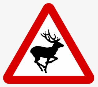 Wild Animals Road Sign, HD Png Download, Free Download