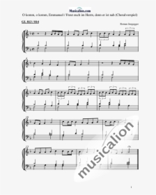 O Komm, O Komm, Emmanuel - Satb, HD Png Download, Free Download