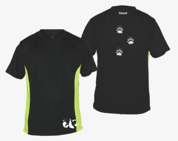 Women"s Reflective Short Sleeve Shirt Panda - Front Back T Shirt Run, HD Png Download, Free Download