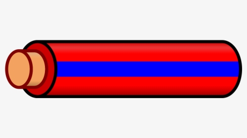 Red Wire With Blue Stripe, HD Png Download, Free Download