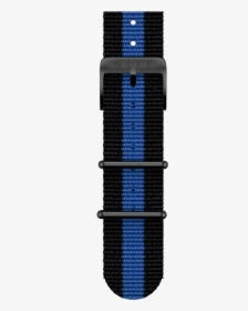 22mm Black Webbing Blue Stripe Black Buckle - Boston, HD Png Download, Free Download