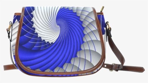 Blue Silver Beautiful Abstract Wave Saddle Bag/large - Beauty And The Beast Saddle Bag, HD Png Download, Free Download