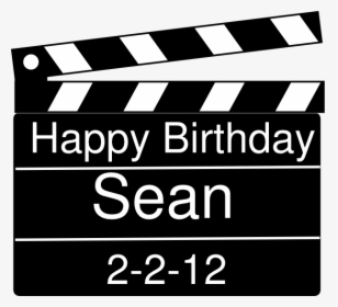 Happy Birthday Clap Board - Happy Birthday Film Director, HD Png Download, Free Download