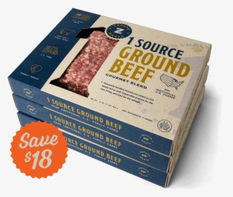1 Source Ground Beef Three Pack Subscription - Pepperoni, HD Png Download, Free Download