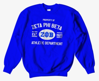 Zeta Phi Beta Athletic Crewneck Sweatshirt - Zeta Phi Beta Sweatshirts, HD Png Download, Free Download