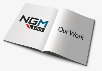 Open Magazine Displaying Ngm Edge Logo - Graphic Design, HD Png Download, Free Download