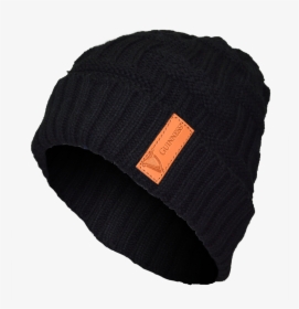 Beanie With Leather Patch - Beanie, HD Png Download, Free Download