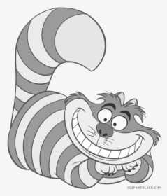 Cheshire Cat Animal Free Black White Images - Clipart Alice In Wonderland, HD Png Download, Free Download