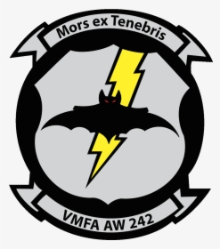 Vmfa Aw 242 Insignia - Vmfa Aw )- 242 Patch, HD Png Download, Free Download