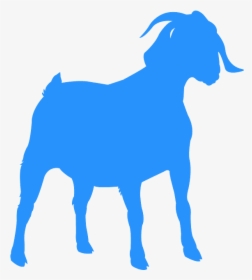 Blue Goat Silhouette, HD Png Download, Free Download