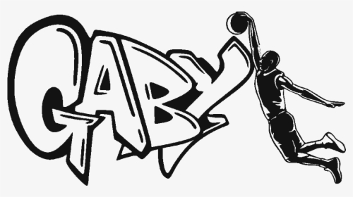 Nba Drawing Graffiti - Name Gabriel In Graffiti, HD Png Download, Free Download