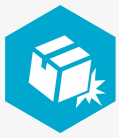 Solid White Cardboard Box Packaged On Top Of Cyan Solid - Crawford Packaging, HD Png Download, Free Download
