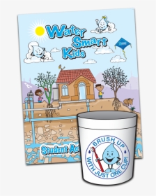 Each Student Receives A Water Smart Kids Activity Booklet - Cartoon, HD Png Download, Free Download