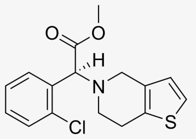 Clopidogrel Chemical Structure - Clopidogrel Structure, HD Png Download, Free Download