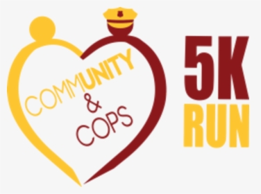 Community & Cops 5k Run - Heart, HD Png Download, Free Download