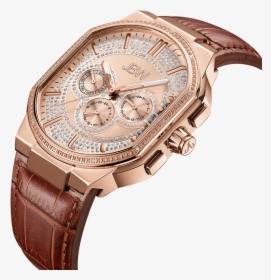 Jbw Orion J6342c Rosegold Brown Leather Diamond Watch - Jbw Orion J6342, HD Png Download, Free Download