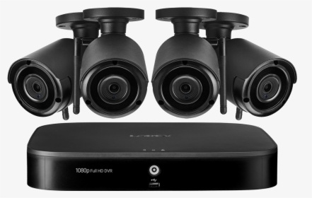 8-channel System With 4 Wireless Security Cameras - Wireless Security Camera, HD Png Download, Free Download