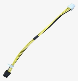 Pcie 8 Pin Female To Cpu 8 Pin Female(white), K80/m60/m40/p100/p40 - Sata Cable, HD Png Download, Free Download