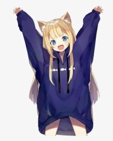 Cute Anime Cat Girls, HD Png Download, Free Download