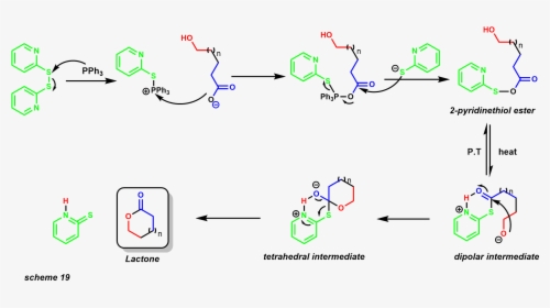 Corey-nicolaou Macrolactonization19 - Triphenylphosphine Disulfide Reduction Mechanism, HD Png Download, Free Download