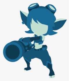 Tristana From Lol (blue) By Cakesake - League Of Legends Vector Art, HD Png Download, Free Download