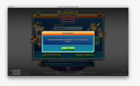 Pokemon Tcg Error Could Not Connect To Server, HD Png Download, Free Download