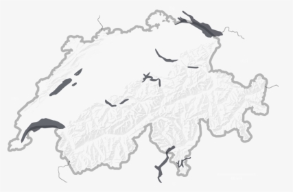 Lakes In Switzerland Map, HD Png Download, Free Download