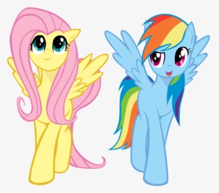 Mlp Base Rainbow Dash And Fluttershy, HD Png Download, Free Download