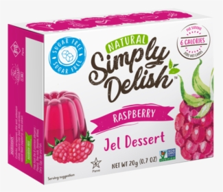 Raspberry Jelly - Simply Delish Jello Strawberry, HD Png Download, Free Download