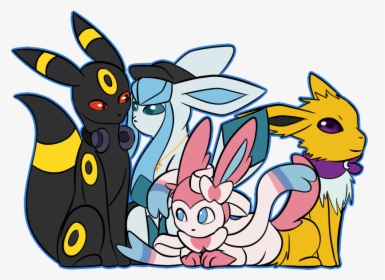 Eeveelution Group - Cartoon, HD Png Download, Free Download