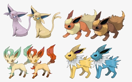 Eevee And Its Evolutions, HD Png Download, Free Download