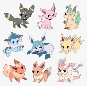 Eevee Evolutions As Cats, HD Png Download, Free Download