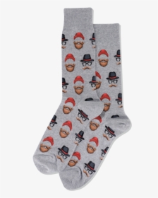 Men"s Hipster Guy Crew Socks"  Class="slick Lazy Image - Sock, HD Png Download, Free Download