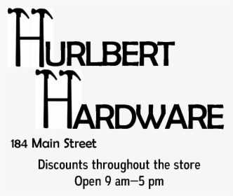 Hurlbert"s - Black-and-white, HD Png Download, Free Download