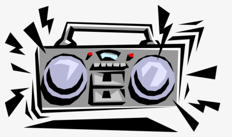 Transparent Boombox Vector Png - Boombox Playing Music, Png Download, Free Download