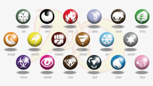 Picture - Transparent Pokemon Type Symbols, HD Png Download, Free Download
