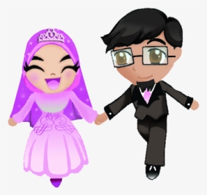 Thumb Image - Wedding Cartoon Png Muslim, Transparent Png, Free Download