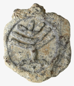 File - Byzantine - Menorah Token - Walters 55100 - - Lead Menorah Inscribed, HD Png Download, Free Download