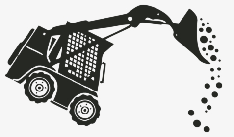 Collection Of Skid - Skid Steer Clipart Black And White, HD Png Download, Free Download
