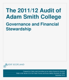 The 2011/12 Audit Of Adam Smith College - Dalhousie University Faculty Of Agriculture, HD Png Download, Free Download