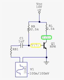 Bjt Amplifier - Transistor As A Switch, HD Png Download, Free Download