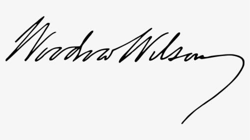 President Woodrow Wilson Signature, HD Png Download, Free Download