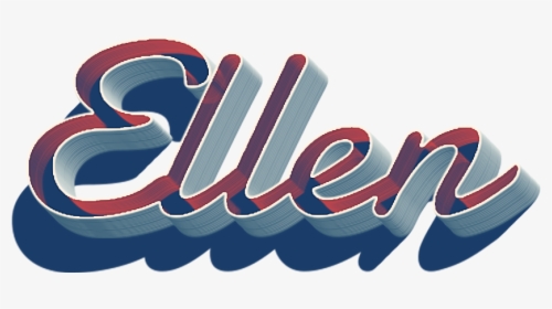 Ellen 3d Letter Png Name - Graphic Design, Transparent Png, Free Download