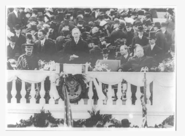 Woodrow Wilson Speaking At His Inauguration 1913 - Woodrow Wilson Giving A Speech, HD Png Download, Free Download